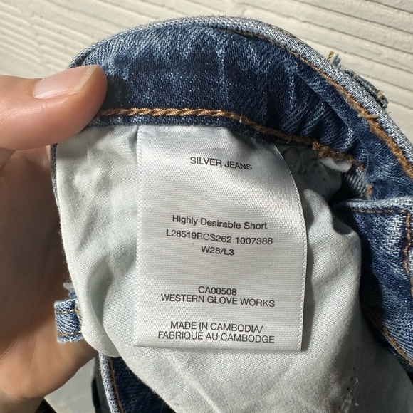 Silver Jeans Highly Desirable Short Size W28/3L‎ Medium Wash - Picture 7 of 7